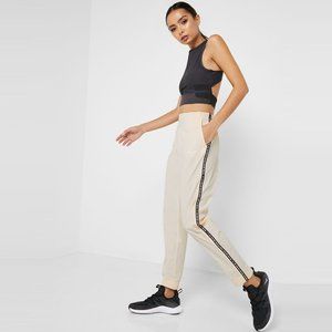 Nike Dri Fit Pants Size XL Beige Open Sides Elastic Waist Sweatpants EUC